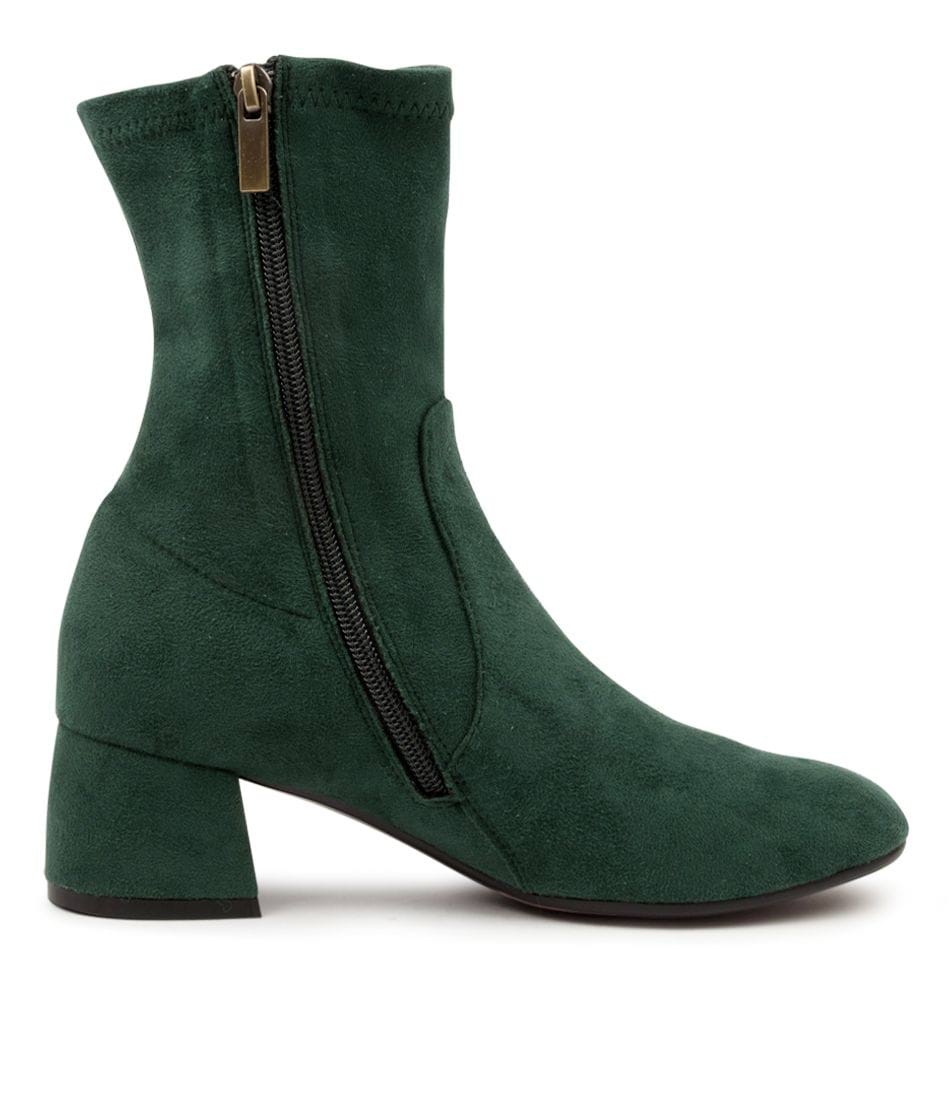 Inside View Women's Django & Juliette Checkie Boot In Forest Stretch Microsuede Sku: Dj16654H22Ft