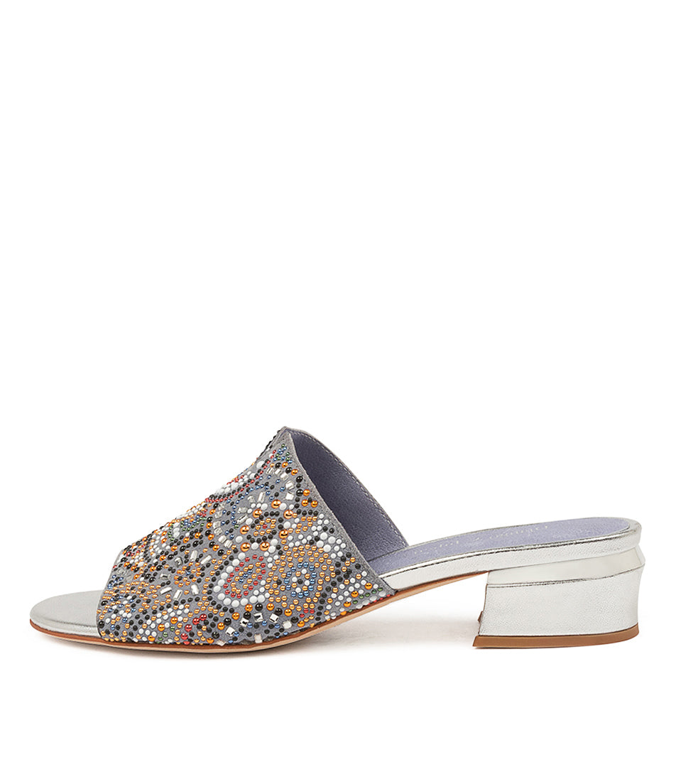 Outside View Women's Django & Juliette Tammy Sandal In Denim Suede Sku: Dj13299Dadsu