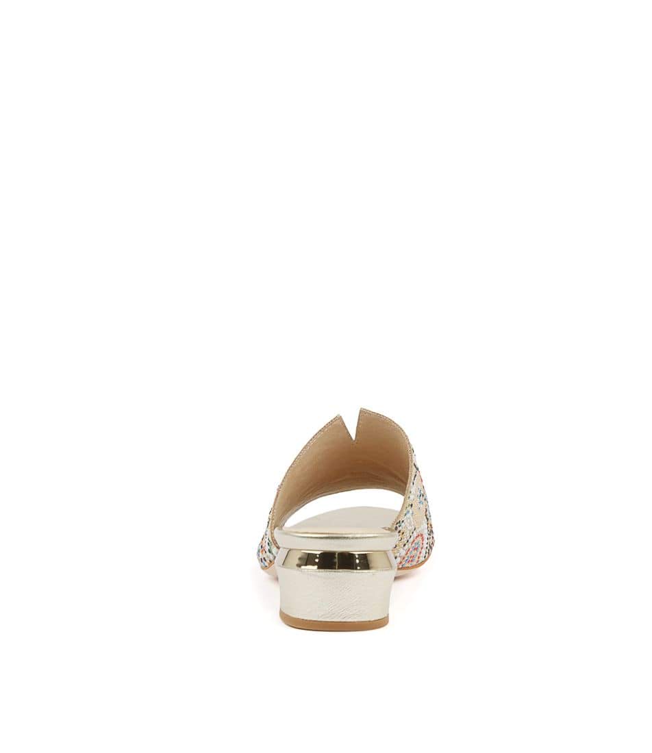 Rear View Women's Django & Juliette Tammy Sandal In Beige Suede Sku: Dj13299N03Su