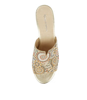 Overhead View Women's Django & Juliette Tammy Sandal In Beige Suede Sku: Dj13299N03Su