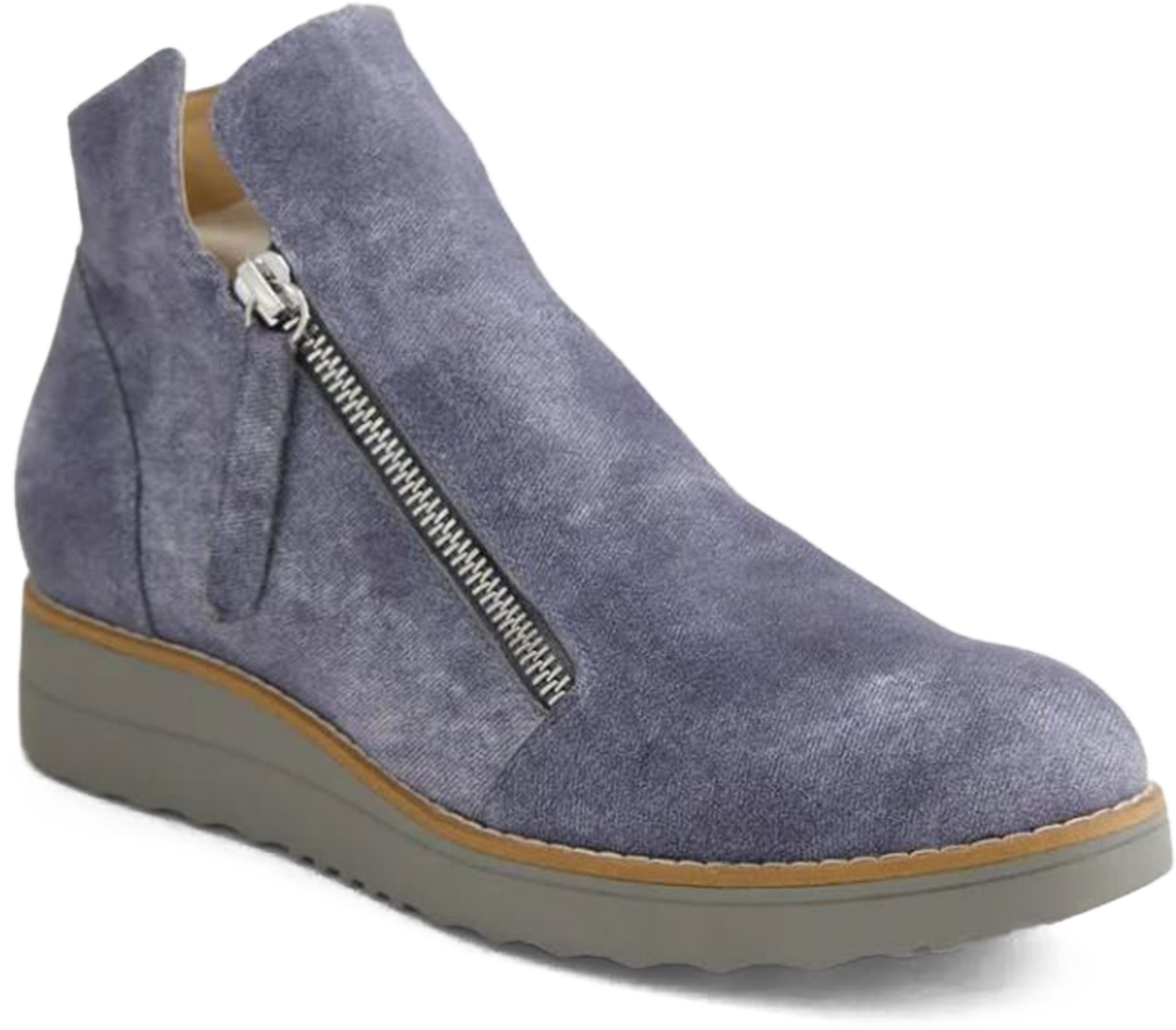 Django & Juliette Ohmy Boot in Washed Denim Leather. Sku: DJ16318J2LLE